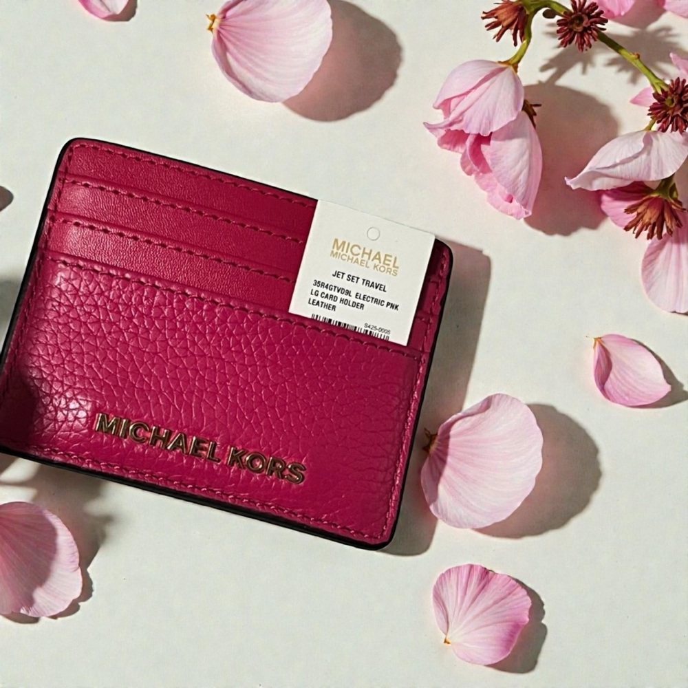 NWT Michael Kors Pink Card Holder